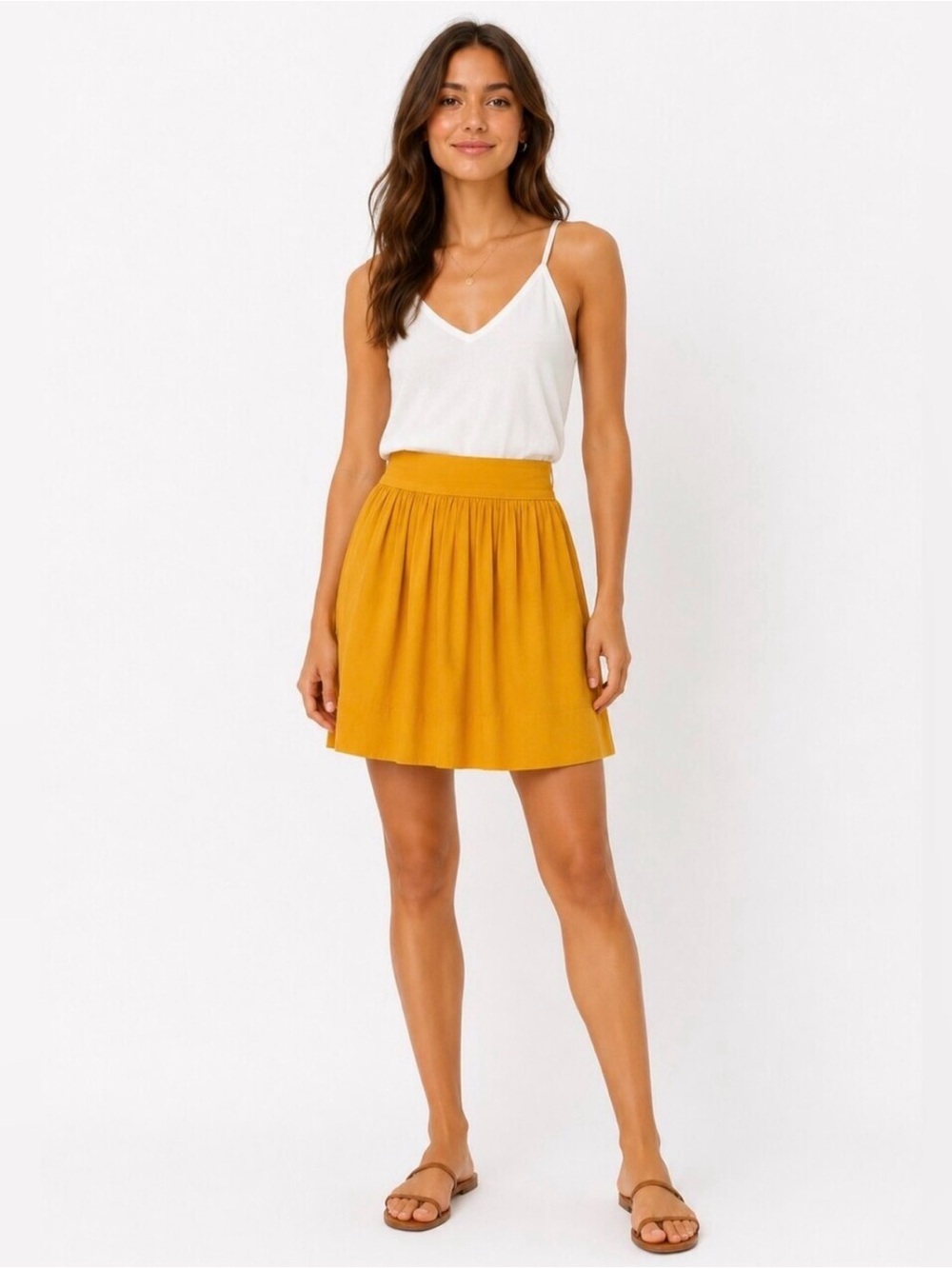 Anthropologie / Odille | Yellow Sunshine Skirt, size 4
